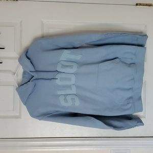Sofia With An F Sloot Hoodie Sweatshirt Baby Blue Size Small